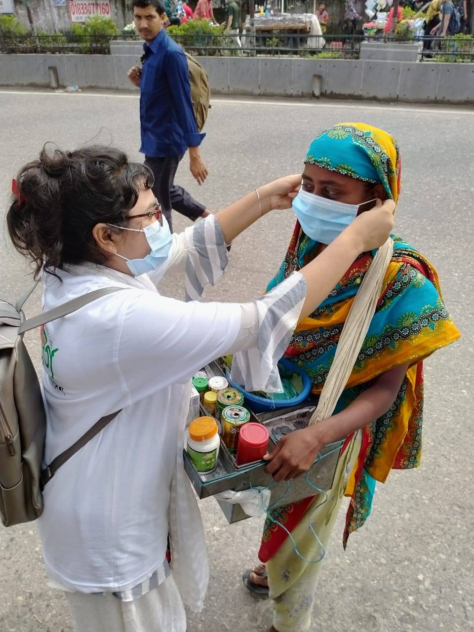 মাস্ক বিতরণ কর্মসূচী-COVID-19