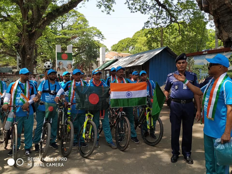 মাদক বিরোধী বাংলাদেশ-ভারত সাইকেল র‌্যালী
